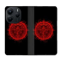 Housse Cuir Portefeuille Pour Xiaomi Redmi Note 14 5G Manga Fullmetal Alchemist Logo