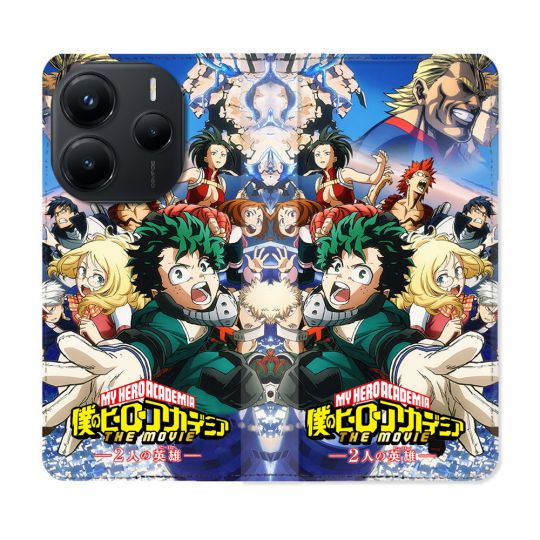 Housse Cuir Portefeuille Pour Xiaomi Redmi Note 14 5G Manga My Hero Academia Affiche