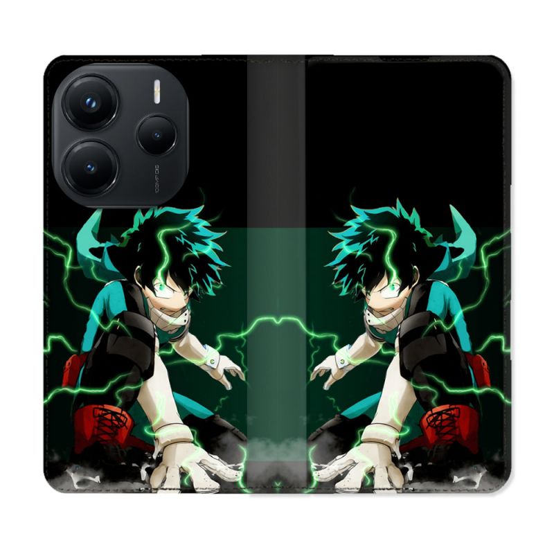 Housse Cuir Portefeuille Pour Xiaomi Redmi Note 14 5G Manga My Hero Academia Deku