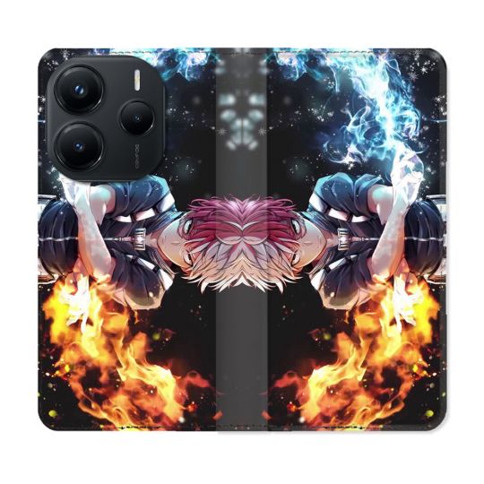 Housse Cuir Portefeuille Pour Xiaomi Redmi Note 14 5G Manga My Hero Academia Shoto