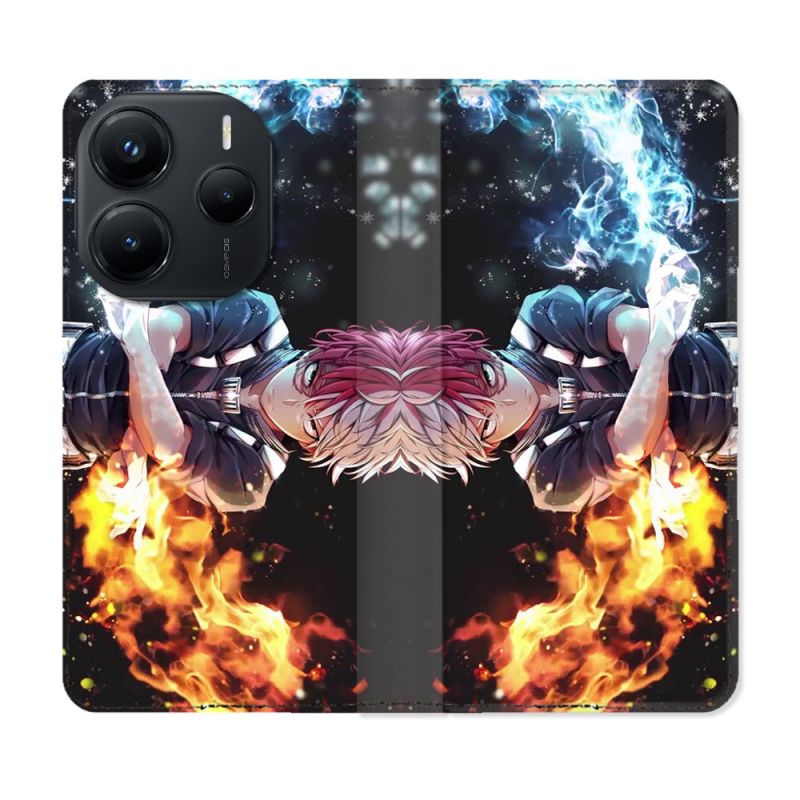 Housse Cuir Portefeuille Pour Xiaomi Redmi Note 14 5G Manga My Hero Academia Shoto