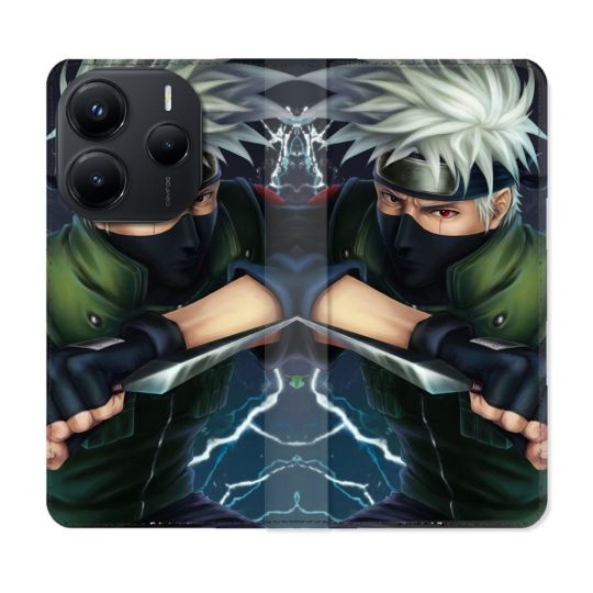 Housse Cuir Portefeuille Pour Xiaomi Redmi Note 14 5G Manga Naruto Kakashi