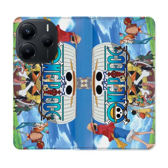 Housse Cuir Portefeuille Pour Xiaomi Redmi Note 14 5G Manga One Piece Sunny