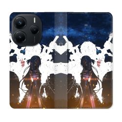 Housse Cuir Portefeuille Pour Xiaomi Redmi Note 14 5G Manga SAO sword Art Online Asuna