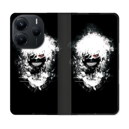 Housse Cuir Portefeuille Pour Xiaomi Redmi Note 14 5G Manga Tokyo Ghoul Kaneki Tag