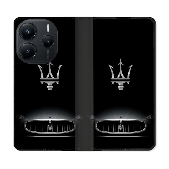 Housse Cuir Portefeuille Pour Xiaomi Redmi Note 14 5G Maserati