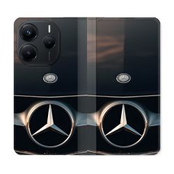 Housse Cuir Portefeuille Pour Xiaomi Redmi Note 14 5G Mercedes Calendre