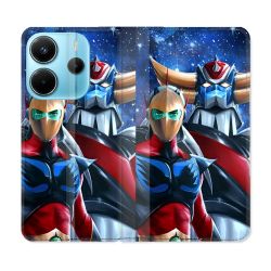 Housse Cuir Portefeuille Pour Xiaomi Redmi Note 14 4G Manga Goldorak