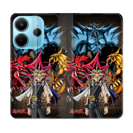 Housse Cuir Portefeuille Pour Xiaomi Redmi Note 14 4G Manga Yu Gi Oh