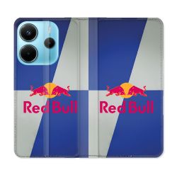 Housse Cuir Portefeuille Pour Xiaomi Redmi Note 14 4G Red Bull Classique