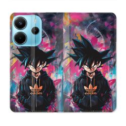 Housse Cuir Portefeuille Pour Xiaomi Redmi Note 14 4G Street Art Sangoku