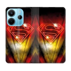 Housse Cuir Portefeuille Pour Xiaomi Redmi Note 14 4G Superman Logo