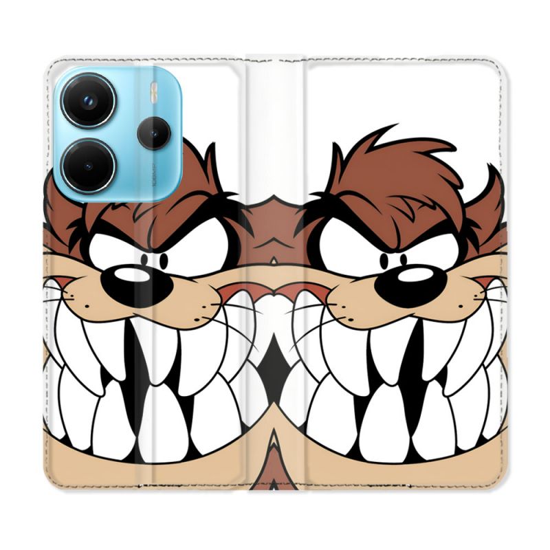 Housse Cuir Portefeuille Pour Xiaomi Redmi Note 14 4G Taz