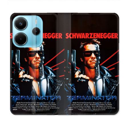 Housse Cuir Portefeuille Pour Xiaomi Redmi Note 14 4G Terminator