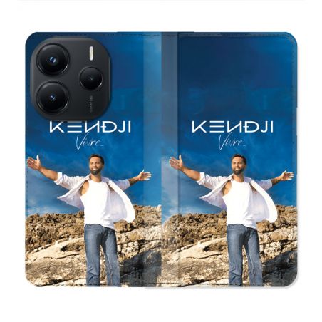 Housse Cuir Portefeuille Pour Xiaomi Redmi Note 14 5G Musique Kendji