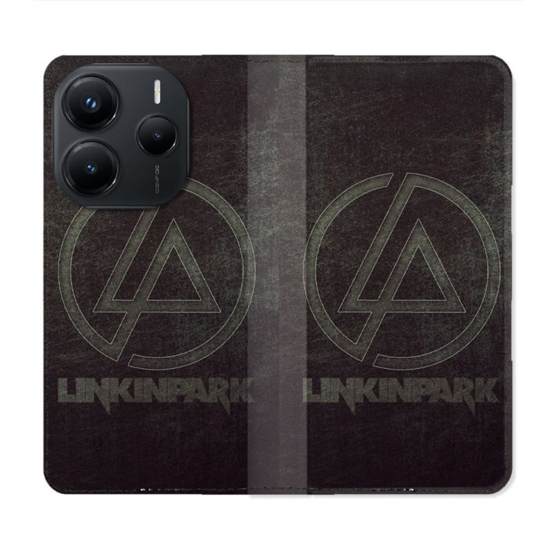 Housse Cuir Portefeuille Pour Xiaomi Redmi Note 14 5G Musique Rock Linkin Park