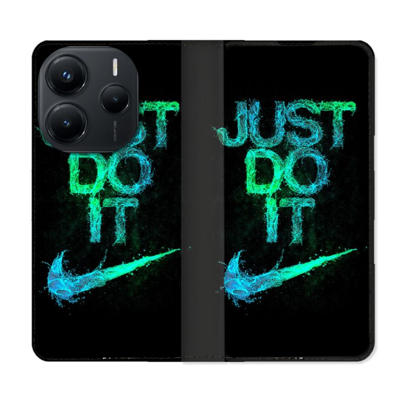 Housse Cuir Portefeuille Pour Xiaomi Redmi Note 14 5G Nike Just Do It