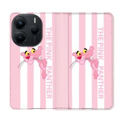 Housse Cuir Portefeuille Pour Xiaomi Redmi Note 14 5G Panthere Rose