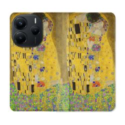 Housse Cuir Portefeuille Pour Xiaomi Redmi Note 14 5G Peinture Le Baiser