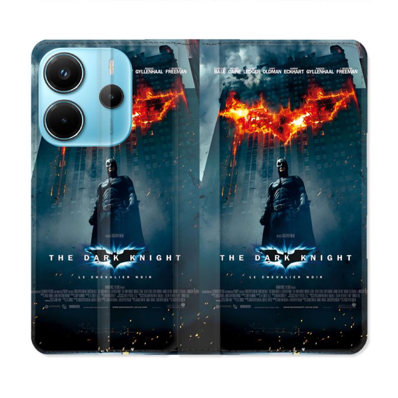 Housse Cuir Portefeuille Pour Xiaomi Redmi Note 14 4G The Dark Night