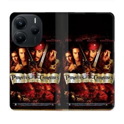 Housse Cuir Portefeuille Pour Xiaomi Redmi Note 14 5G Pirate Des Caraibes