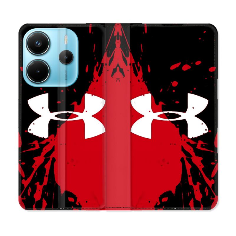 Housse Cuir Portefeuille Pour Xiaomi Redmi Note 14 4G Under Armour