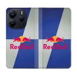 Housse Cuir Portefeuille Pour Xiaomi Redmi Note 14 5G Red Bull Classique