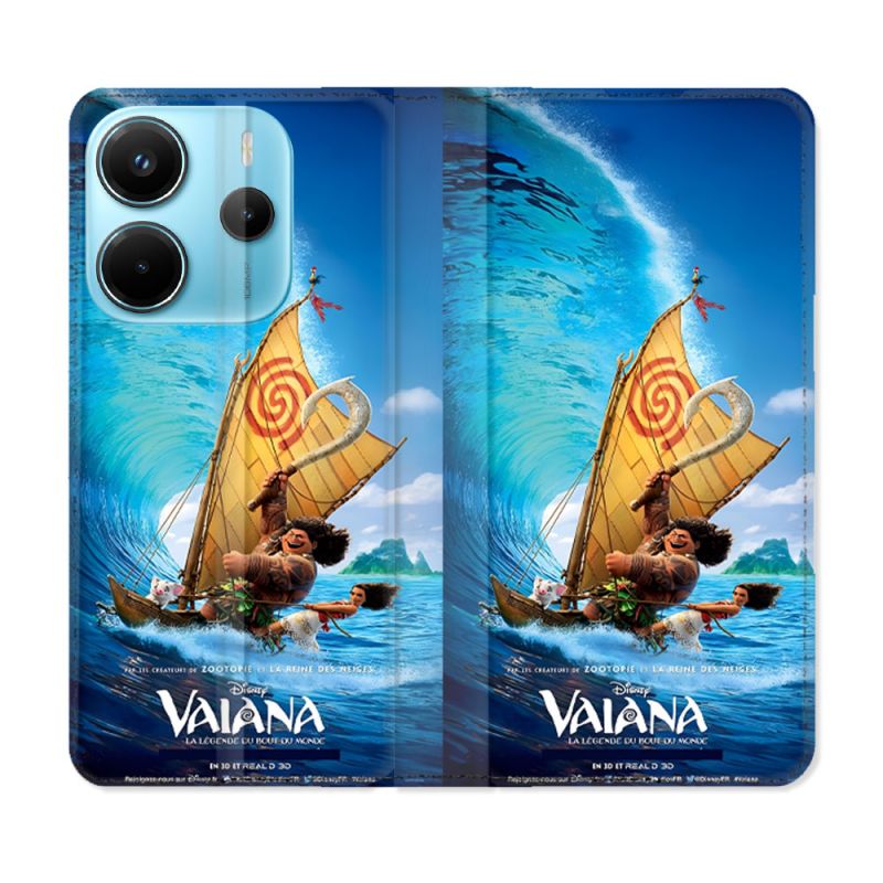 Housse Cuir Portefeuille Pour Xiaomi Redmi Note 14 4G Vaiana