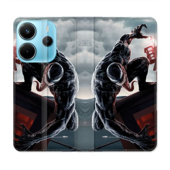 Housse Cuir Portefeuille Pour Xiaomi Redmi Note 14 4G Venom