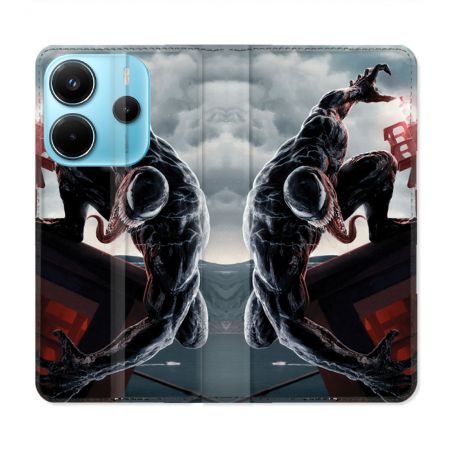 Housse Cuir Portefeuille Pour Xiaomi Redmi Note 14 4G Venom