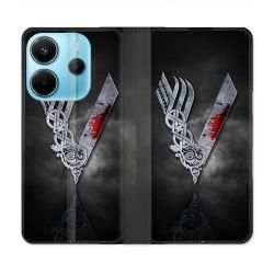 Housse Cuir Portefeuille Pour Xiaomi Redmi Note 14 4G Viking