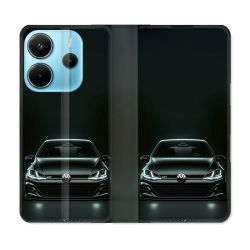 Housse Cuir Portefeuille Pour Xiaomi Redmi Note 14 4G Volkwagen Golf GTI