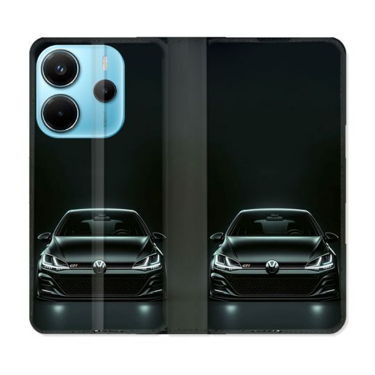 Housse Cuir Portefeuille Pour Xiaomi Redmi Note 14 4G Volkwagen Golf GTI