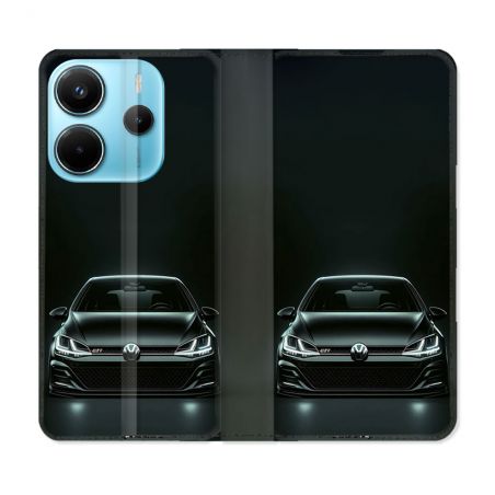 Housse Cuir Portefeuille Pour Xiaomi Redmi Note 14 4G Volkwagen Golf GTI