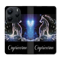 Housse Cuir Portefeuille Pour Xiaomi Redmi Note 14 5G Signe Zodiaque 2 Capricorne