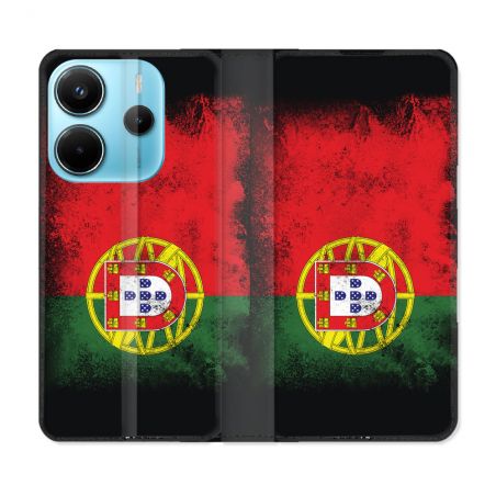 Housse Cuir Portefeuille Pour Xiaomi Redmi Note 14 4G Voyage Portugal Drapeau