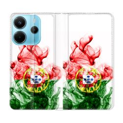 Housse Cuir Portefeuille Pour Xiaomi Redmi Note 14 4G Voyage Portugal Flamme