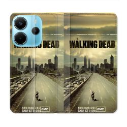 Housse Cuir Portefeuille Pour Xiaomi Redmi Note 14 4G Walking Dead