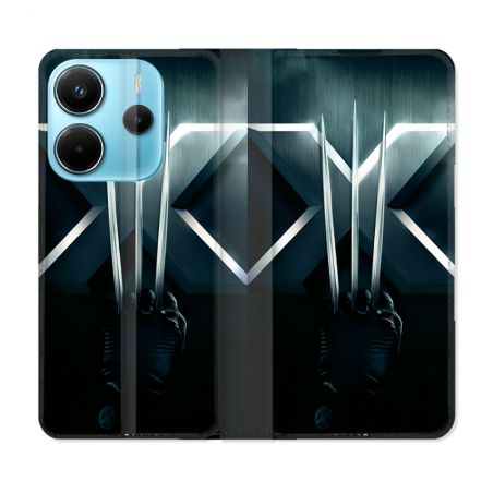 Housse Cuir Portefeuille Pour Xiaomi Redmi Note 14 4G Xmen