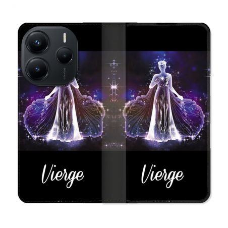 Housse Cuir Portefeuille Pour Xiaomi Redmi Note 14 5G Signe Zodiaque 2 Vierge