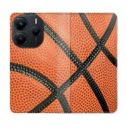 Housse Cuir Portefeuille Pour Xiaomi Redmi Note 14 5G Sport Ballon Basket
