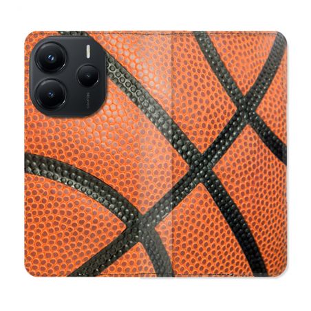 Housse Cuir Portefeuille Pour Xiaomi Redmi Note 14 5G Sport Ballon Basket