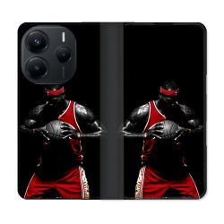 Housse Cuir Portefeuille Pour Xiaomi Redmi Note 14 5G Sport Basketeur