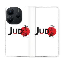 Housse Cuir Portefeuille Pour Xiaomi Redmi Note 14 5G Sport Judo Logo