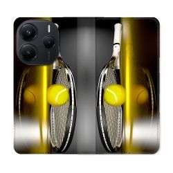 Housse Cuir Portefeuille Pour Xiaomi Redmi Note 14 5G Sport Tennis Reflet