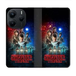 Housse Cuir Portefeuille Pour Xiaomi Redmi Note 14 5G Stranger Things Affiche 1