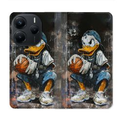 Housse Cuir Portefeuille Pour Xiaomi Redmi Note 14 5G Street Art Donald Duck