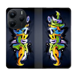 Housse Cuir Portefeuille Pour Xiaomi Redmi Note 14 5G Street Art Graffiti