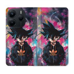 Housse Cuir Portefeuille Pour Xiaomi Redmi Note 14 5G Street Art Sangoku