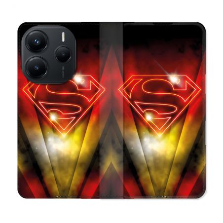 Housse Cuir Portefeuille Pour Xiaomi Redmi Note 14 5G Superman Logo